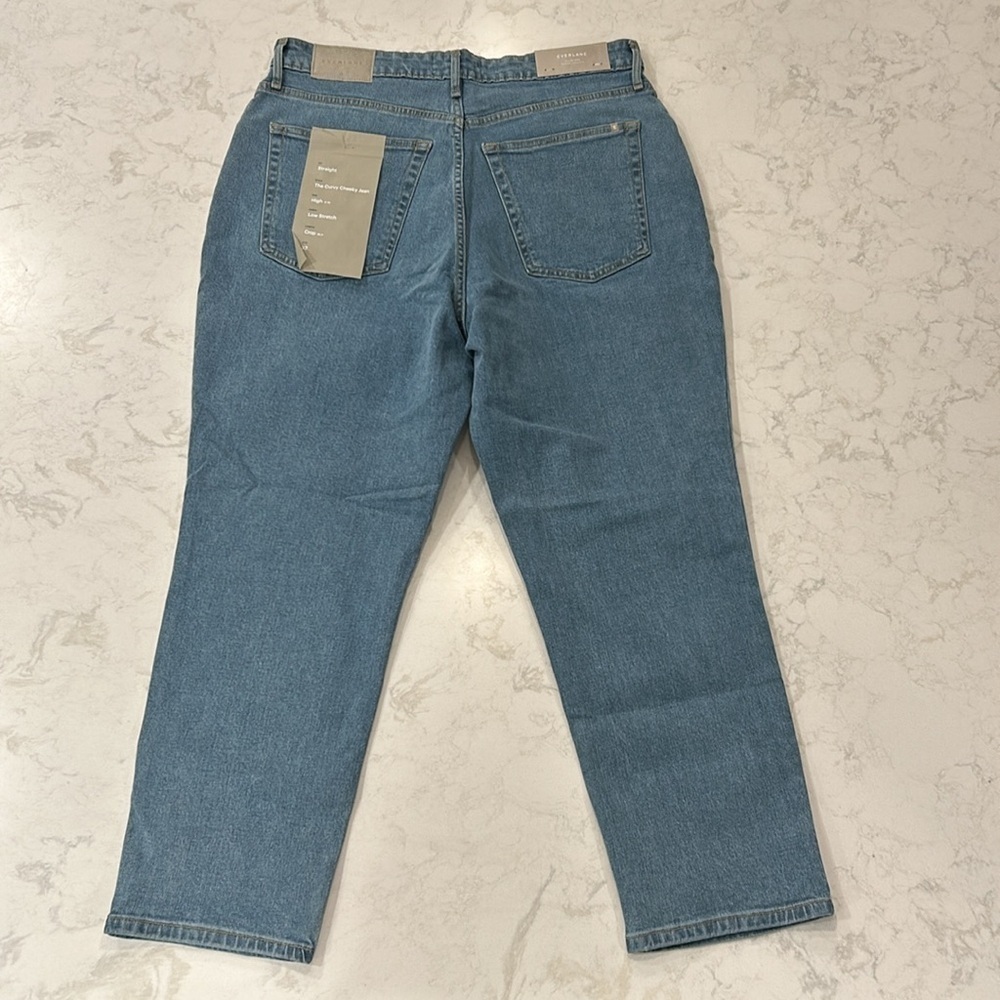 Everlane The Curvy‎ Cheeky Straight Leg Jean 32 Crop NWT - Picture 5 of 17
